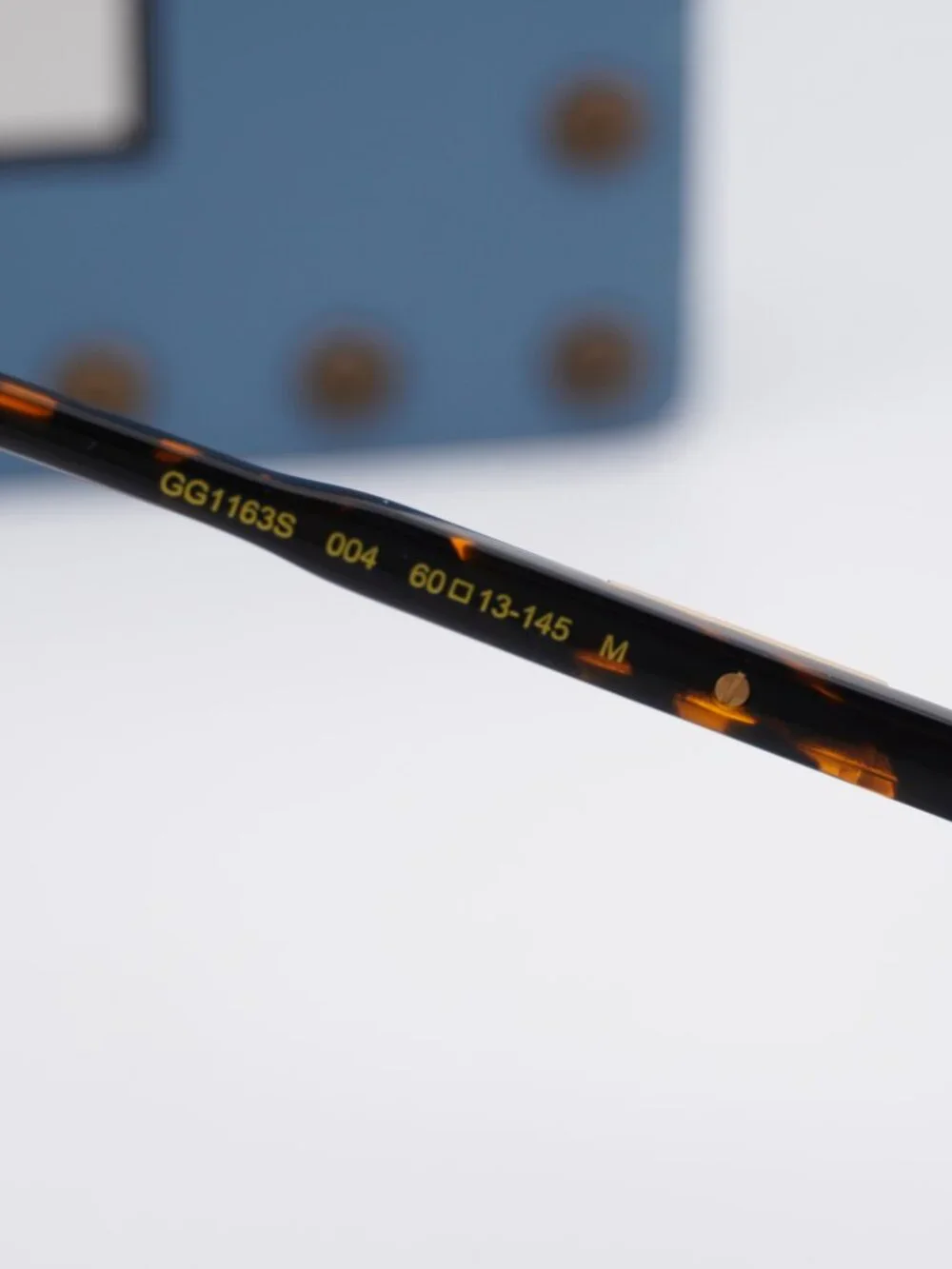 Gucci GG1163S 004 Aviator Sunglasses - Gold/Havana / Brown